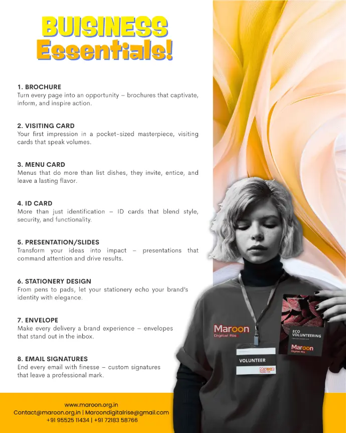 Business Essentials Maroon digital rise