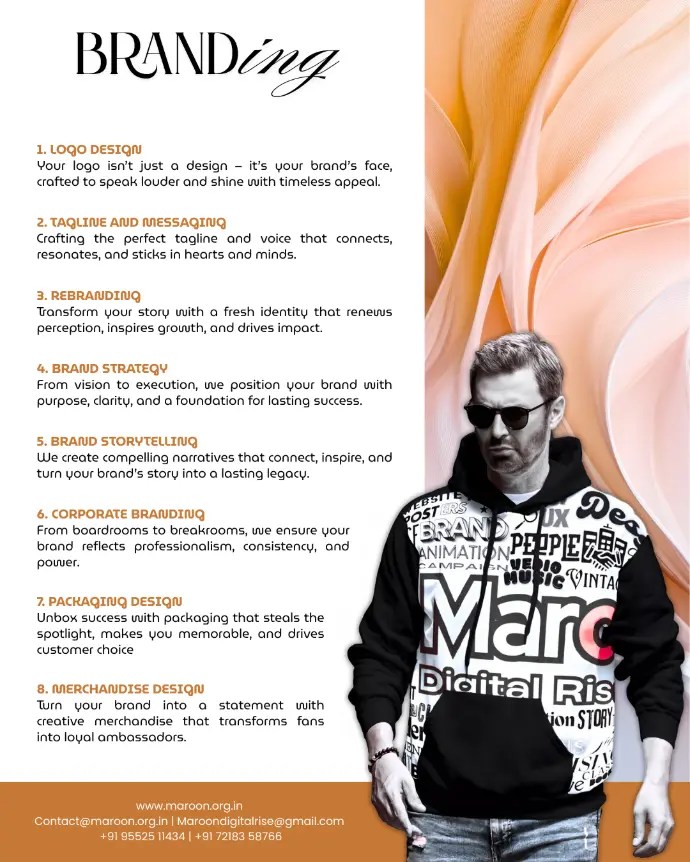 Branding Maroon digital rise